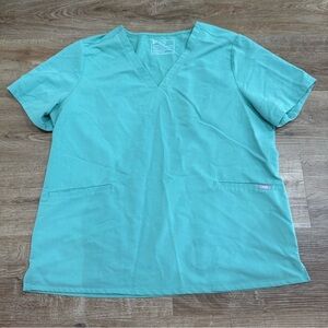 Figs Casma Three‎ Pocket Scrub Top Jade XXL